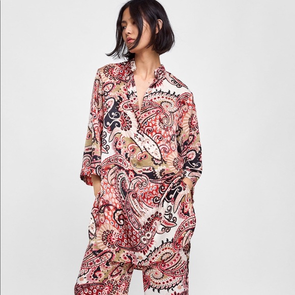 BLOGGERS FAVORITE Zara Paisley pants and dress - Picture 4 of 6